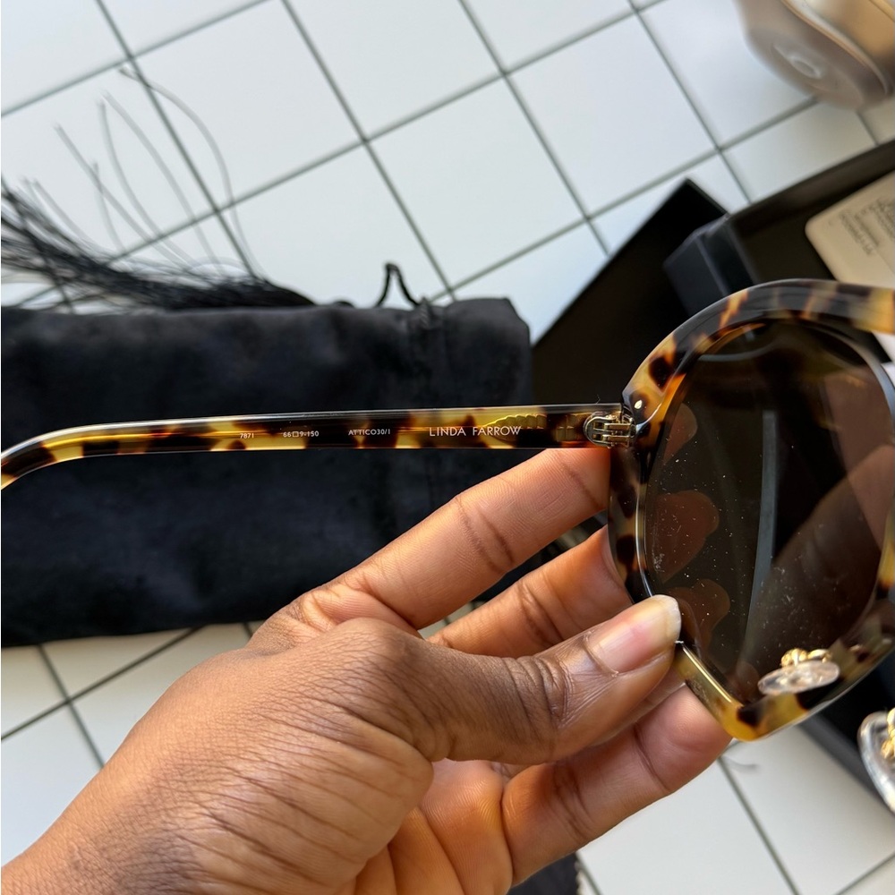 Linda Farrow Tortoiseshell Sunglasses